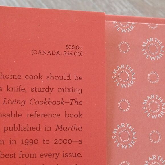 The Martha Stewart Living Cookbook - The Original Classics Red Hardcover - Picture 3 of 11